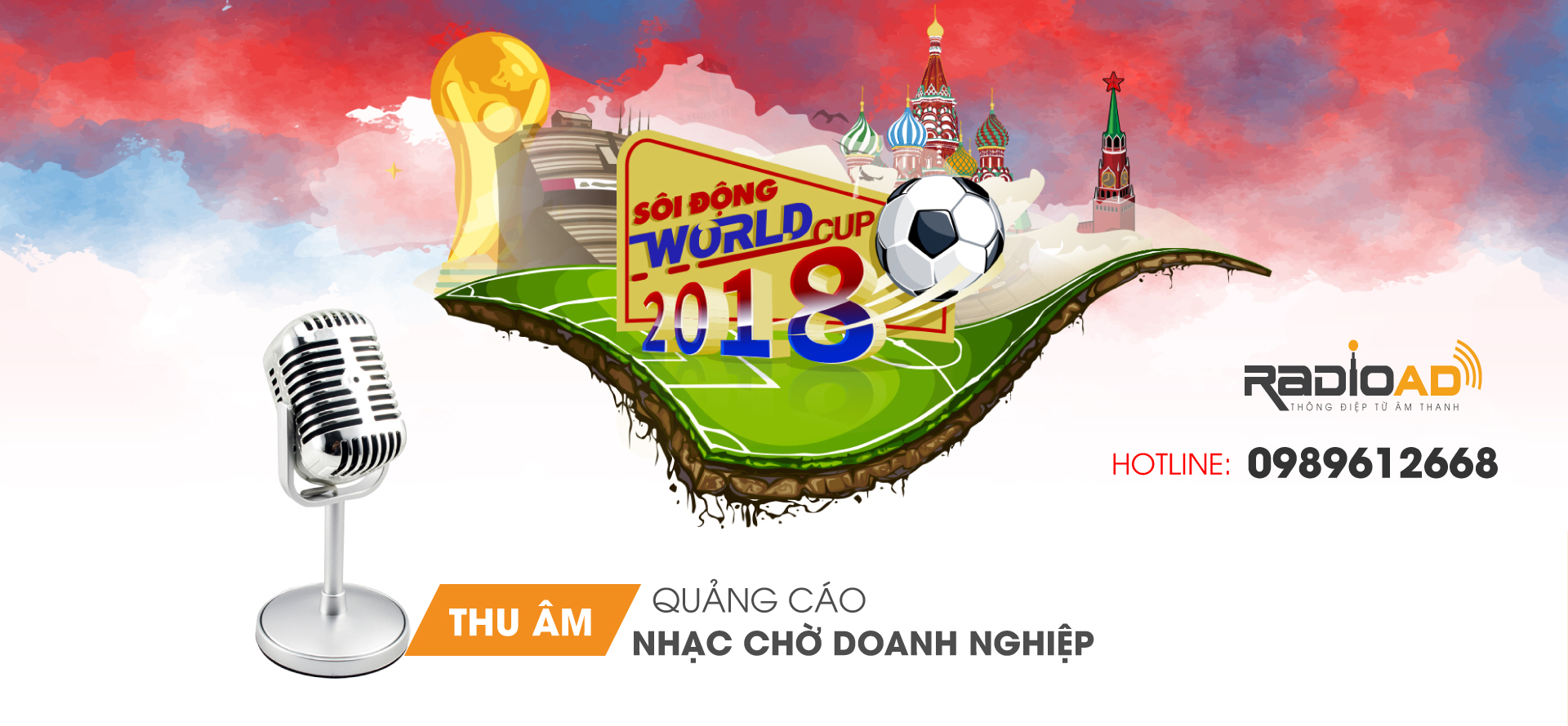 thu âm quảng cáo mùa world cup